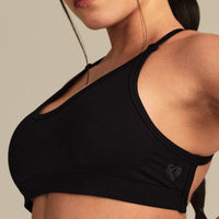 Define 2.0 Seamless Cross Back Bra | Black