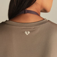 Lightweight Seamless Long Sleeve T-Shirt | Taupe Grey