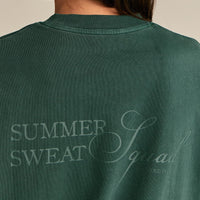 Comfort Summer Sweat Squad Graphic T-Shirt | Vintage Emerald