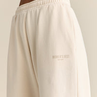 Comfort Lightweight Straight Leg Joggers | Off White