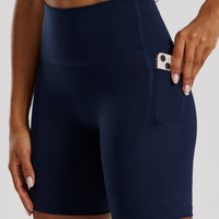 Essential Cycling Shorts with Pockets | Sapphire Blue
