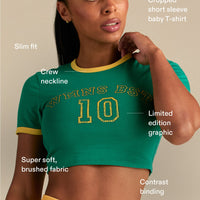 Comfort "10" Graphic Baby T-Shirt | Amazonia Green