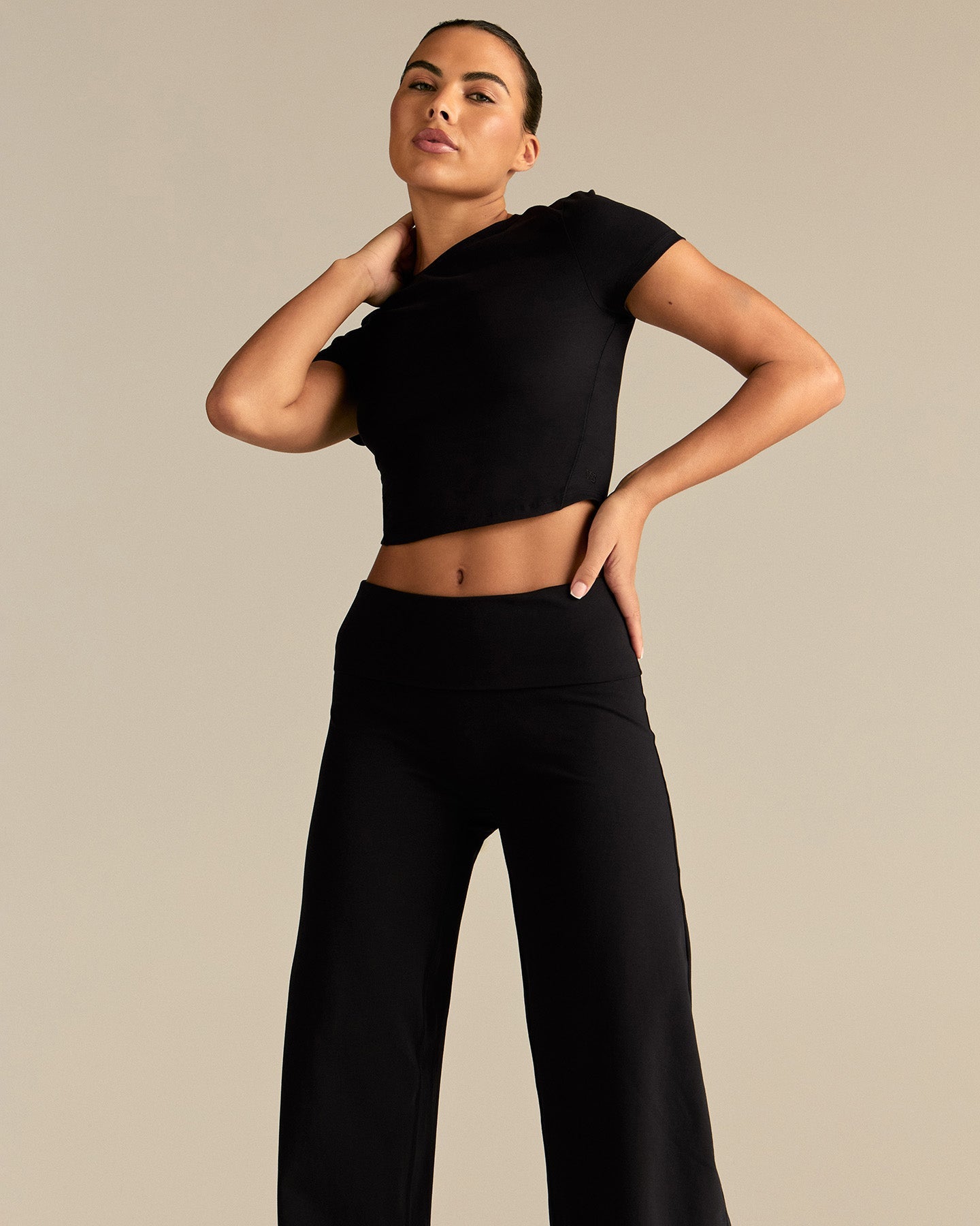 Cotton Contour Short Sleeve T-Shirt | Black