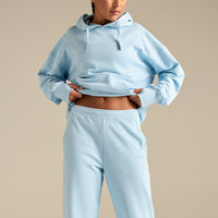 Comfort Cuffed Hem Joggers | Blue Haze