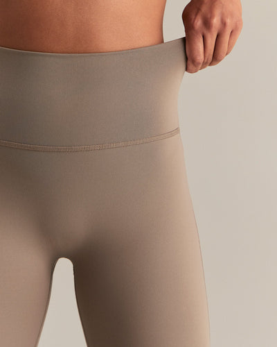 Essential Flared Leggings | Taupe Grey