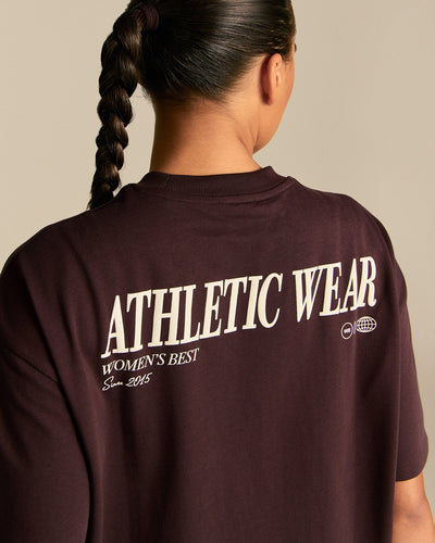 Comfort Athletic Club Oversized T-Shirt | Cafe Noir