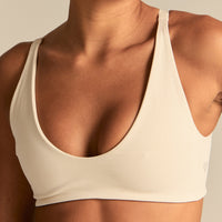 Power Reversible Twist Bra | Off White