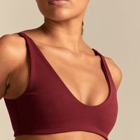 Power Reversible Twist Bra | Oxford Red
