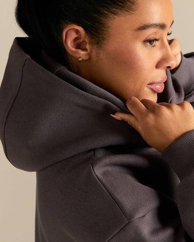 Comfort Oversized PWR Hoodie | Slate Grey