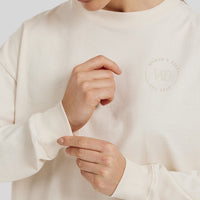 Comfort Oversized Long Sleeve T-Shirt | Off White