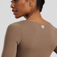 Essential Long Sleeve Built-In Bra Top | Caribou