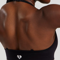 Define 2.0 Seamless Halter Neck Bra | Black