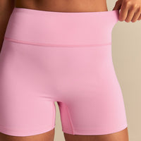 Essential High Waist Shorts | Candy Pink (3/6)