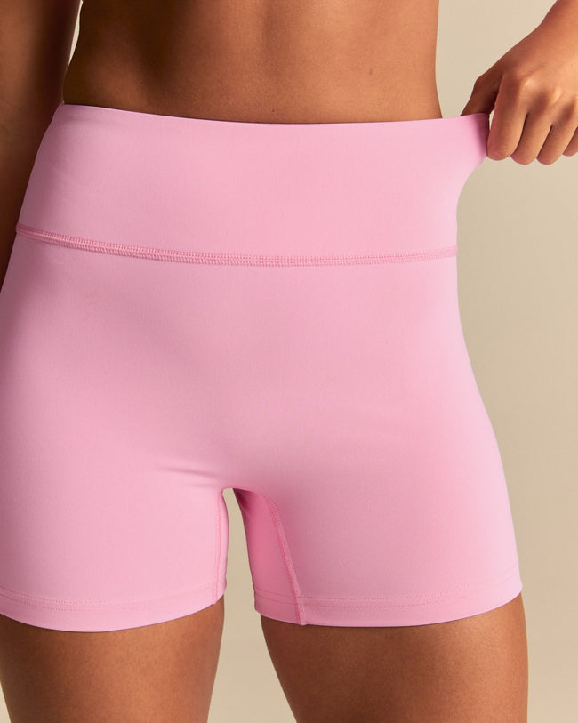 Essential High Waist Shorts | Candy Pink (3/6)