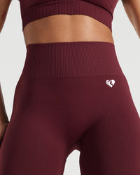 Power Seamless Leggings | Dark Cherry