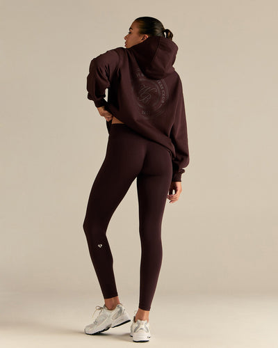 Comfort Oversized Health Club Graphic Hoodie | Cafe Noir