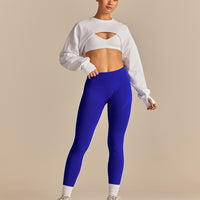 Comfort Pump Cover Ultra Cropped Sweat | White