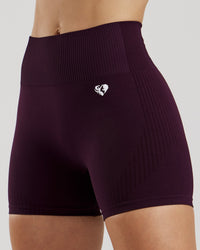 Power Seamless Shorts | Midnight Plum