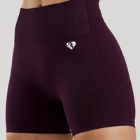 Power Seamless Shorts | Midnight Plum