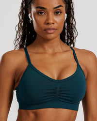 Define 2.0 Seamless Scrunch Bralette | Dark Moss