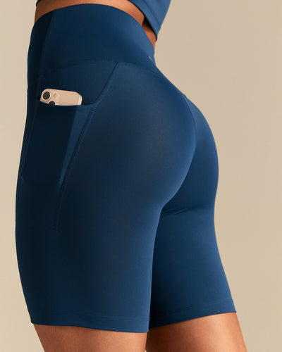 Essential Cycling Shorts with Pockets | True Navy