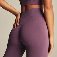 Power Seamless Scrunch Leggings | Dusk Plum