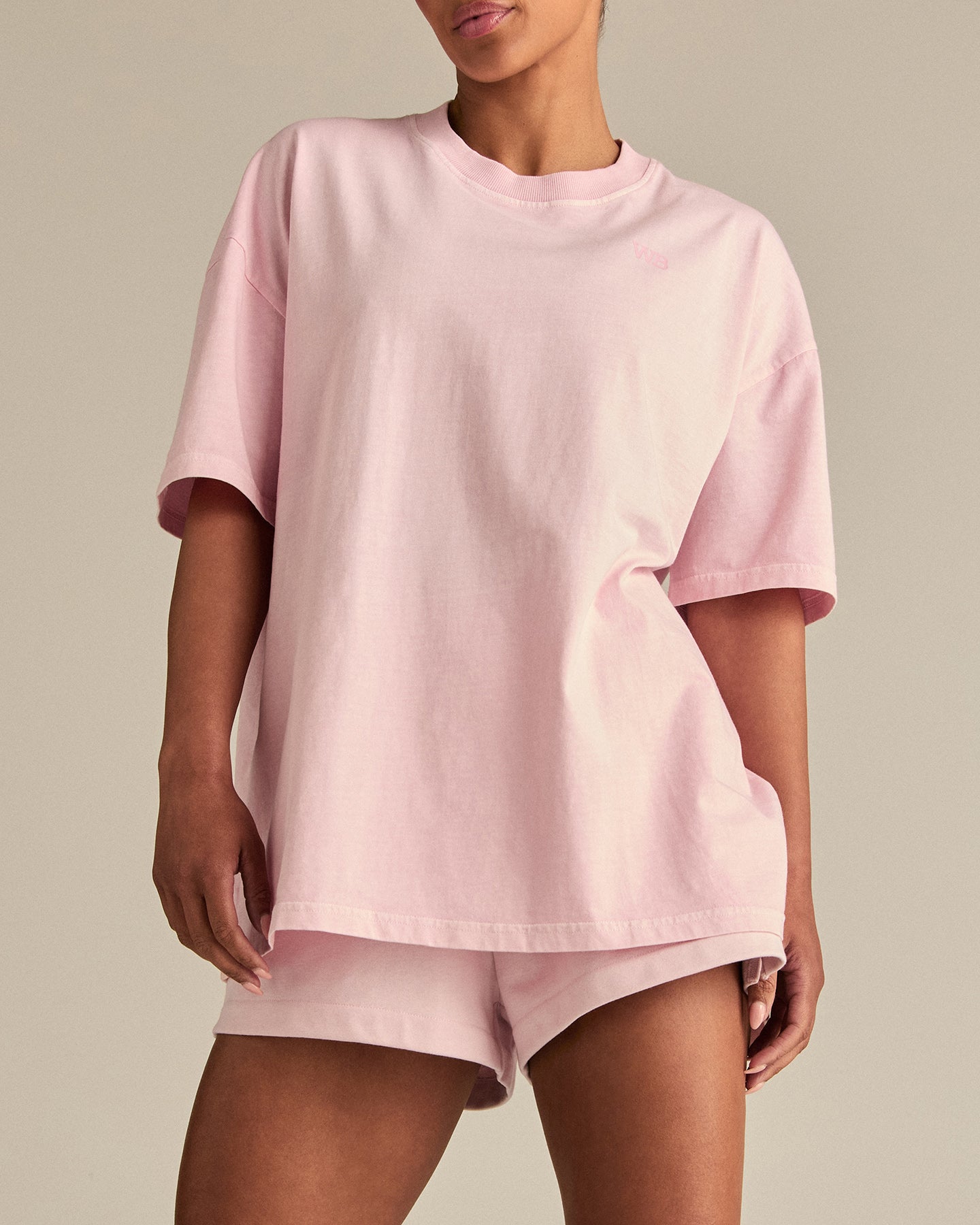 Comfort Summer Sweat Squad Graphic T-Shirt | Vintage Ballet Pink