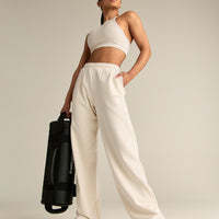 Comfort Lightweight Straight Leg Joggers | Off White