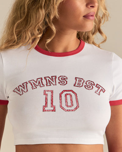 Comfort "10" Graphic Baby T-Shirt | White