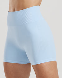 Power Seamless Shorts | Powder Blue