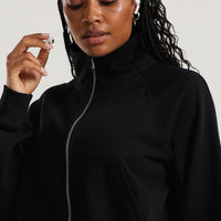 Comfort Light Full Zip Sweat | Black
