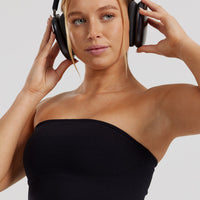 Define 2.0 Seamless Longline Bandeau Bra | Black