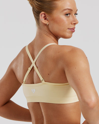 Define 2.0 Seamless Scrunch Bralette | Vanilla