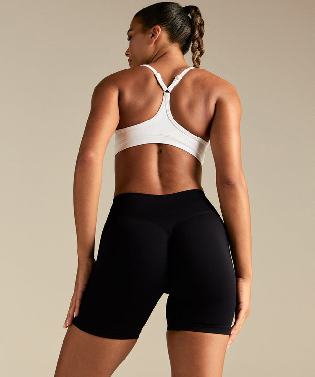 Emphasize V-Neck Bra | White