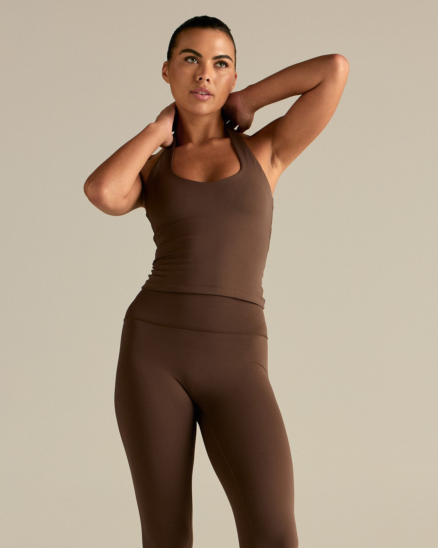 Essential Halter Tank | Cocoa