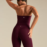 Essential Halter Tank | Merlot