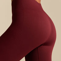 Power Enhanced High Waist Leggings | Oxford Red
