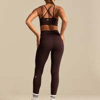 Power Adjustable Sports Bra | Cafe Noir
