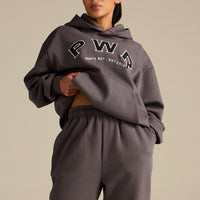 Comfort Oversized PWR Hoodie | Slate Grey