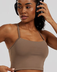 Essential Built-In Bra Crop Tank Top | Caribou