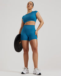 Motion Seamless Shorts | Peacock Blue