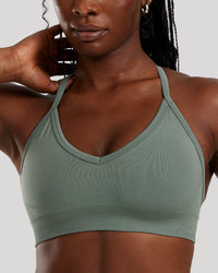 Define 2.0 Seamless Halter Neck Bra | Sage