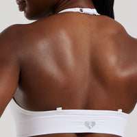 Define 2.0 Seamless Halter Neck Bra | White