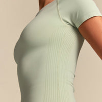 Power Short Sleeve Top | Calming Green (4/6)