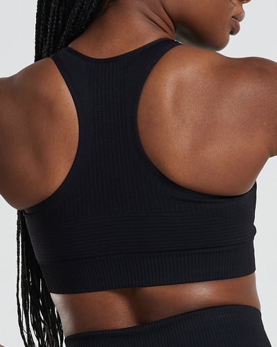 Black High Neck Sports Bra | Oner Active US