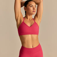 Emphasize V-Neck Bra | Watermelon