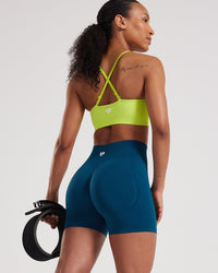 Define Scrunch Seamless Shorts | Teal