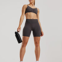 Define 2.0 Seamless Scrunch 6" Shorts | Graphite