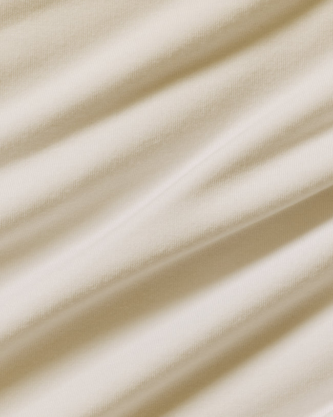 Smooth Contour Midi Square Neck Tank | Coconut White