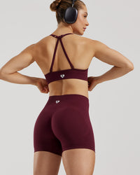 Define 2.0 Seamless Halter Neck Bra | Dark Cherry